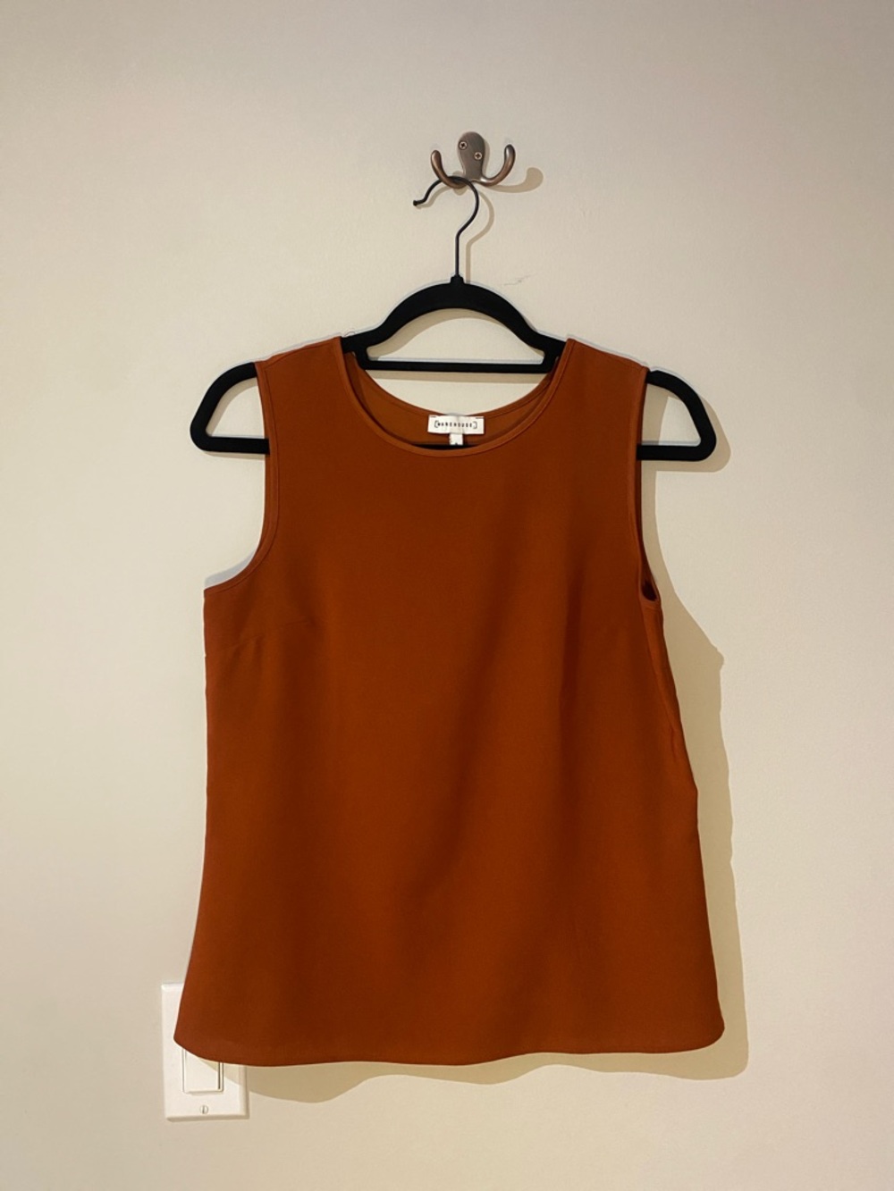Warehouse Sleeveless Top in Rust